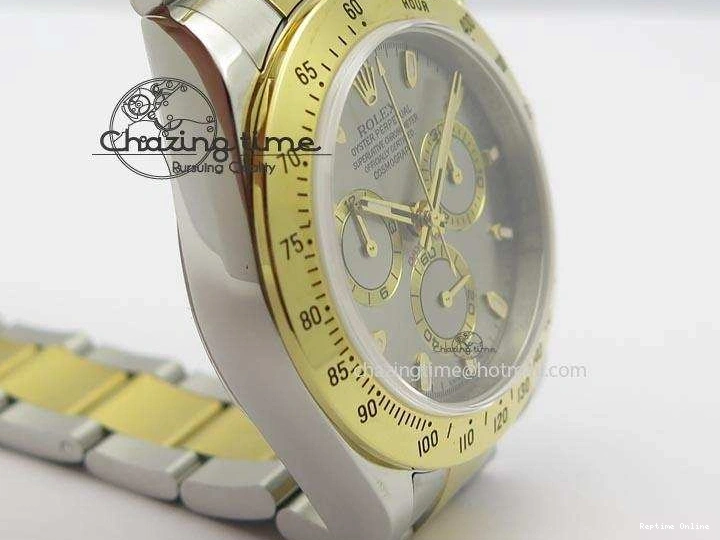 0405 Colorful Daytona SS YG 116523 JF Best Edition Gray Dial On SS YG Bracelet A 3897